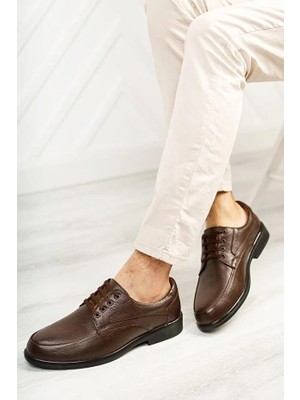 Tarçın Ayakkabı Hakiki Deri Kahverengi Erkek Deri Casual Ayakkabı Mrd7-0691