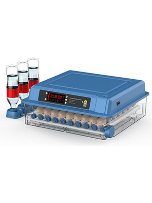 Hype Store Tam Otomatik Kuluçka Makinesi, 60 Yumurta Kapasiteli, LCD Ekranlı, Otomatik Çevirme Sistemli