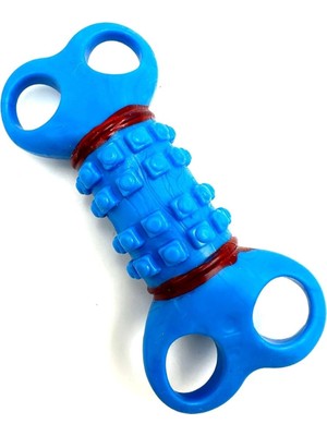 Hype Store 12CM Yassı Kemik Köpek Diş Kaşıma Oyuncağı Mavi