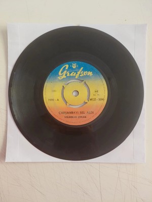 Plakperest Yıldıray Çınar –  Çarşambayı Sel Aldı - Türkiye Basım 45’lik Plak-2.el/kapaksız