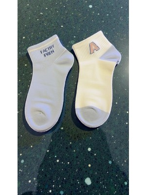 TrendyChic Mavi-Beyaz Spor Çorap