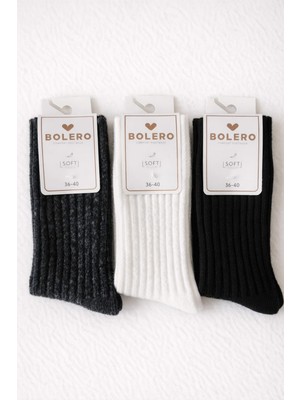 A&D Handmade Bolero Yün Kışlık Kadınsoket Çorap(3lü Paket)