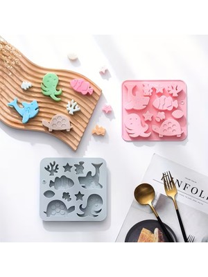 Silikon Kek, Pasta, Jelibon, Çikolata, Sabun ve Mum Kalıbı Silikon Kalıp