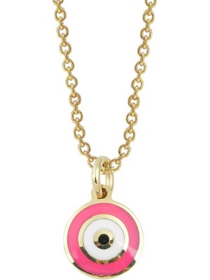 Cherry By Özkonak Pembe Mineli Çocuk Kolyesi