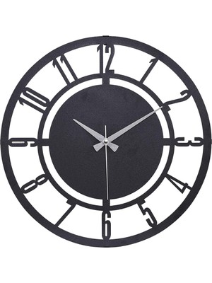 Hype Store 41 cm Metal Malzeme Akarsaniye Sessiz Mekanizma Dekoratif Duvar Saati