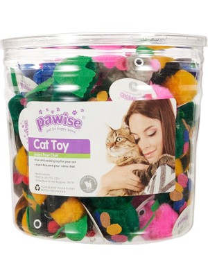 Hype Store Pawise Kedi Oyuncağı Karışık Hayvan 72 Adet Kutulu