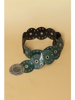 Nisan Triko Zımbalı Deri Kemer