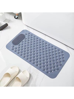 Hype Store Duş Matı, Küvet Paspası, Güçlü Vantuzlu, Su Tahliyeli, Masaj, Fırçalı Kaymaz Tabanlı Banyo Paspası D