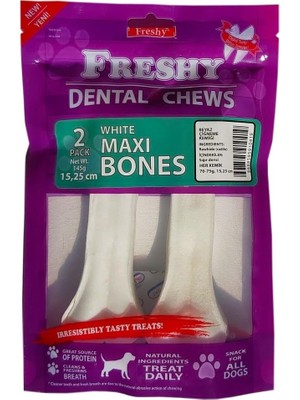 Hype Store Freshy Beyaz Press Köpek Çiğneme Kemiği. 70-75 Gr. 2 Adet.