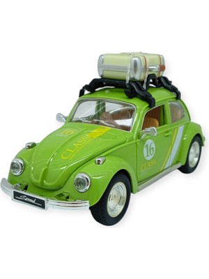 Vardem Tatil Serisi - Sesli Işıklı Vosvos Araba 18 cm - Yeşil