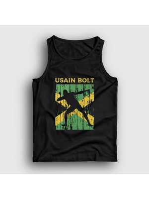 Presmono Unisex Siyah Runner Koşucu Hediye Usain Bolt Atlet