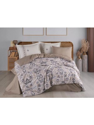 Bilfold Çift Kişilik Poplin Nevresim Anabel Gri