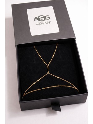 Asg Jewelry Gold Minimal Şahmeran Bileklik