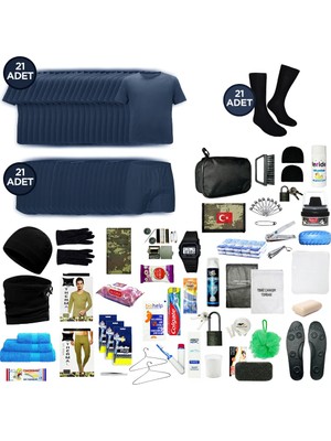 Askerimalzeme.com 21'li Kışlık Her Şey Dahil Havacı Bedelli Asker Seti