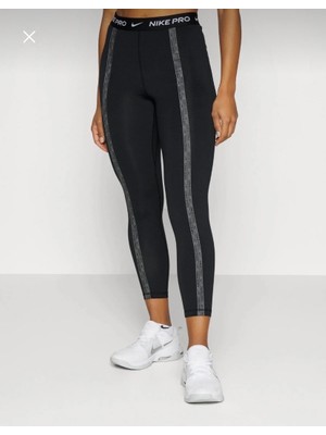 Nike Women's Pro Dri-Fıt High-Rise 7/8 Tights Yüksek Belli Toparlayıcı Siyah Kadın Tayt FB5477-010