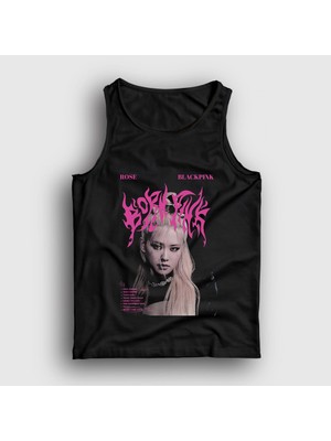 Presmono Unisex Siyah Rose Born Pink Blackpink Atlet