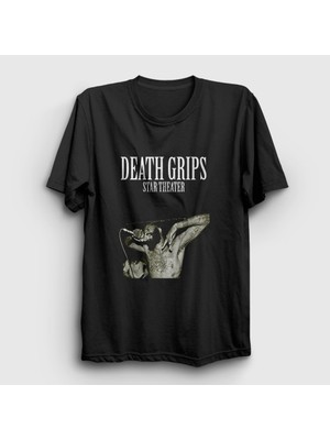 Presmono Unisex Siyah Star Theater Death Grips T-Shirt