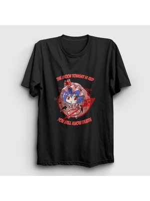 Presmono Unisex Siyah Touhou Remilia T-Shirt