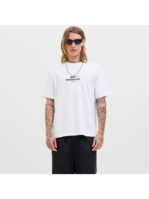 Jack & Jones Erkek Ufc Lisansli Sirt ve Gögüs Baskili Tisort - Ultimate