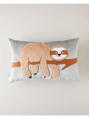 Shop A Way Faultier Bebe Dekoratif Kırlent 35X55 cm Açık Gri