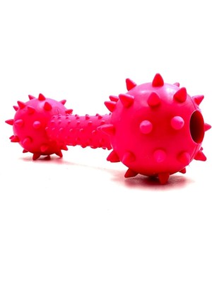 Shop A Way Diş Kaşıma Tırtırlı Yüzey Zilli Dumbell Köpek Oyuncağı Mor