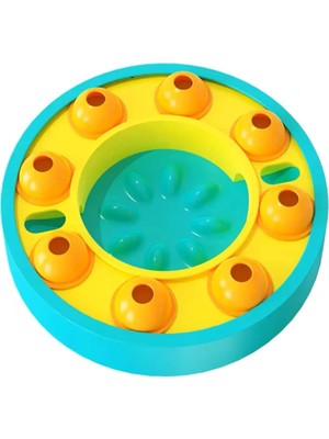Shop A Way Köpek ve Kedi Için Zeka Geliştirici Yavaş Besleme Oyuncağı – Eğlenceli ve Sağlıklı Beslenme Turkuaz