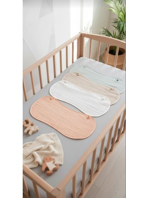 O&g Collection 4'lü Soft Renkler Müslin Bebek Omuz Örtüsü Seti %100 Pamuklu 50 x 20 cm Nefes Alır