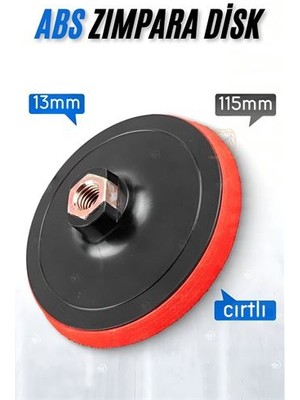Uygun Sepetim Hsnet 115 mm Cırtlı Zımpara Disk Pasta Cila Sünger Tabanı - UY002F-6DGHC5