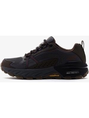 Skechers Max Protect Leather Water Repellent Memory Foam Mens Outdoor Shoes Hakiki Deri Hafızalı Taban Su Itici Erkek Outdoor Ayakkabı Kahverengi