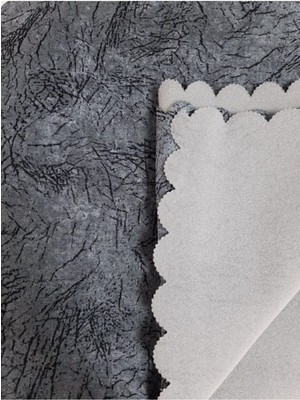 Çıkrıkçı Tekstil Koltuk Çekyat Örtüsü Lila Mürdüm Damar Desenli Kaymaz Taban Süngerli Üst Kumaş Kadife