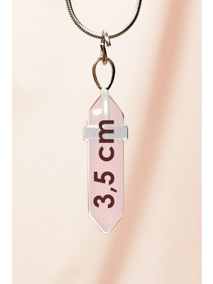 Royaleks Unakit Doğal Taşı Zincirli El Yapımı Tasarımlı Kolye Uç: 3,5 cm Zincir: 20 cm Kutulu