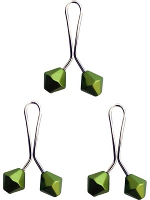 Royaleks 3 Adet Tesettür Eşarp ve Şal Klipsi Yeşil