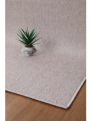Valery Home Venüs Sisal Bej Modern Dokuma Kilim Hasır Yıkanabilir Yolluk