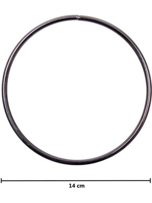 Orhan Çanta Metal Çanta Sapı Antrasit 14 cm