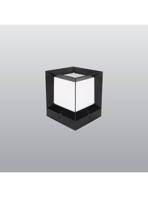 Kassel Aydınlatma Ack Pc Bahçe Armatürleri Kare Bahçe Direk Üstü Aydınlatma