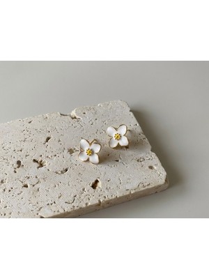 Milena Blake Çiçek Çelik Küpe, Papatya Küpe