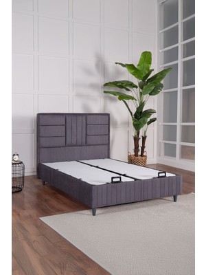 Kilim Mobilya Premium Bamboo Sleepy Başlık Gri (Baza ve Yatak Dahil Değildir)