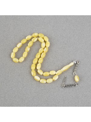 Lapisdo Beyrut Damla Alpaka Püskül Yumurta Kesim 7X11MM Tesbih