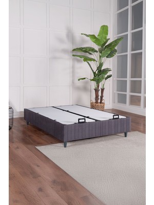 Kilim Mobilya Premium Bamboo Sleepy Baza Gri (Başlık & Yatak Dahil Değildir)
