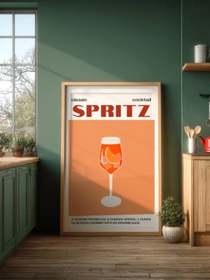 Fuart.Co Klasik Spritz Dijital Baskı Poster (Çerçevesiz) Kofu