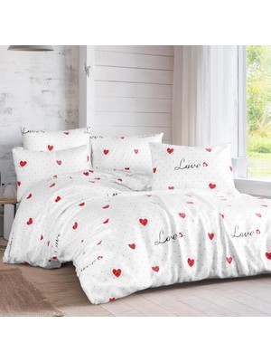 Lief Home Collection Çift Kişilik Nevresim Takımı 200X220CM | 4 Yastık Kılıfı | Lastikli Çarşaflı