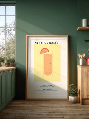 Fuart.Co Vodka Portakal Dijital Baskı Poster (Çerçevesiz) Kofu