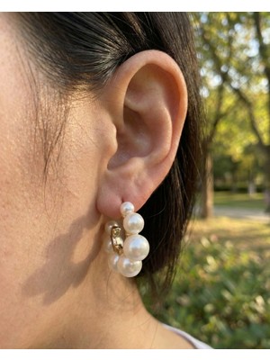 Milena Blake Inci Çelik Küpe, Incili Küpe