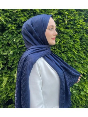 Sevimia Scarf Desenli Jakar Çift Taraflı Şal