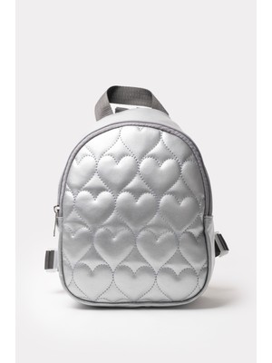 İcone Bag Kız Çocuk Kalp Nakışlı Orta Boy Sırt Çantası