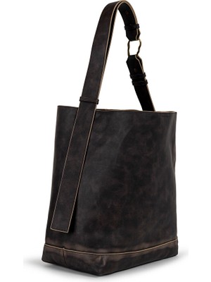 Twist ESKİTİLMİŞ DERİ GÖRÜNÜMLÜ BUCKET ÇANTA TW6250052090006