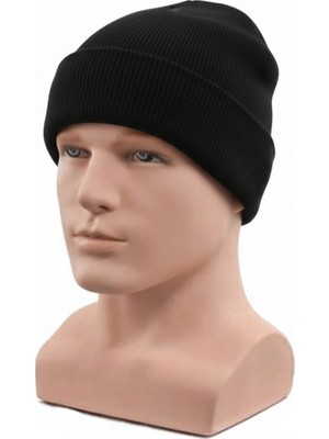 Siyah Düz Bere Unisex