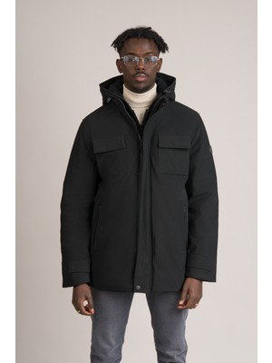 FBI Slimfit Çıkartılabilir Kapşonlu Suya Dayanıklı Konforlu Termal Mont