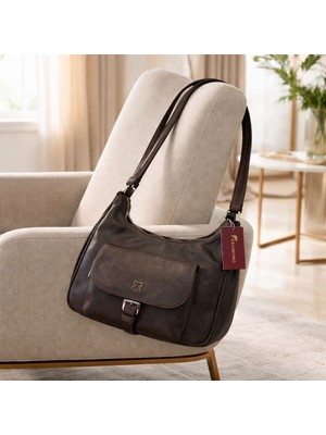 Dezmond Linea Kahve Kadın Omuz Askılı Çanta 702