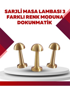 Zemira Şarjlı Dimmerli LED Masa Lambası – 4-8 Saat Aydınlatma